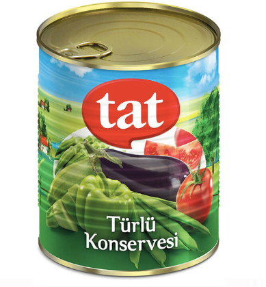 TAT Karışık Sebze Kavanoz TURLU KONSERVESİ 820gr