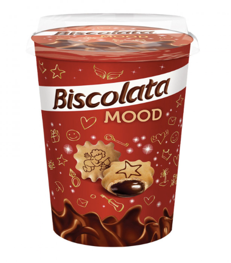 BISCOLATA MOOD CUP Chocolate Cream Filled Biscuit CIKOLATALI KREMA DOLGULU BISKUVI 125g