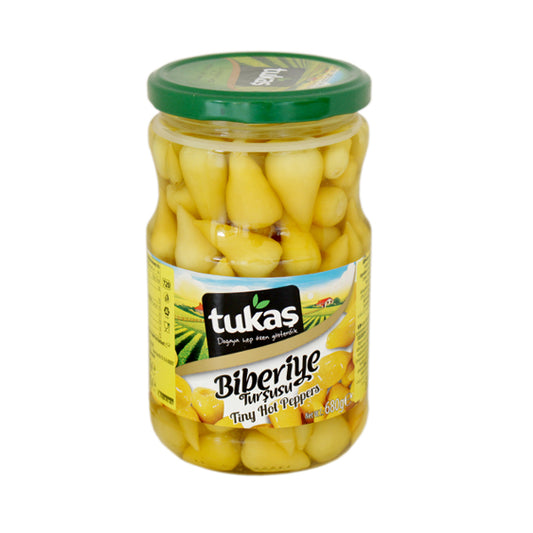 TUKAS Acı Minik Biber Turşusu ACI TOP BIBER TURSU 335g