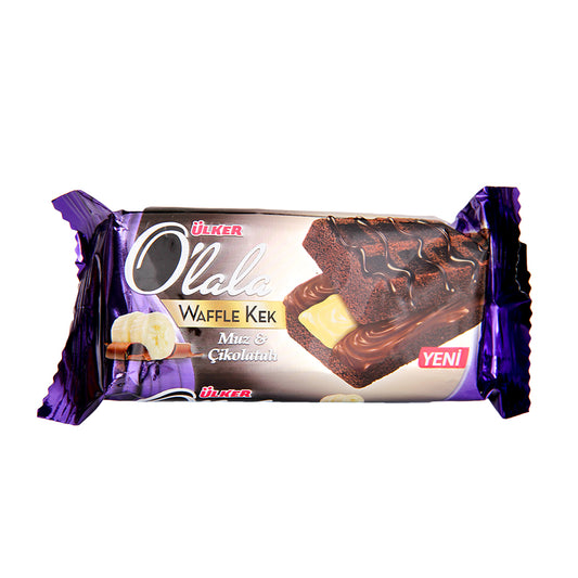 ULKER OLALA WAFFLE KEK MUZLU CIKOLATALI Chocolate Waffle Cake Banana 70g