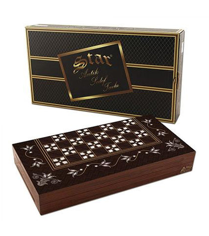STAR Backgammon ANTIK LALE SEDEF TAVLA