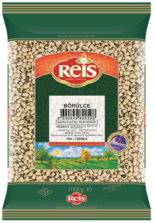 REİS Siyah Gözlü Bezelye BORULCE 1kg