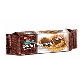 ETI BURCAK SUTLU CIKOLATALI BISKUVI Whole Wheat Biscuit with Milk Chocolate 114g