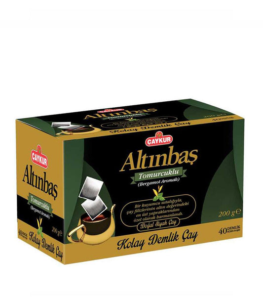 CAYKUR Black Tea Bags ALTINBAS DEMLIK POSET 200g 40 teabags