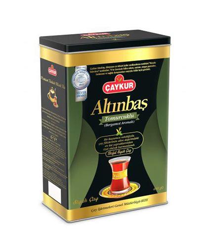 ÇAYKUR Altınbaş Bergamot Kalaylı Siyah Çay ALTINBAŞ BERGAMOTLU SİYAH CAY TENEKE 400gr