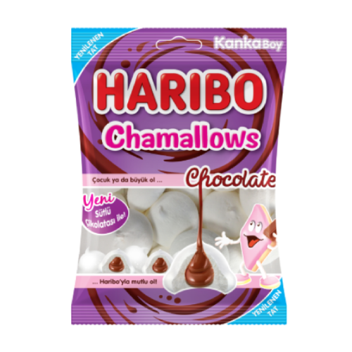 ÜLKER HARIBO CHAMALLOWS CIKOLATA Marshmallowlu Çikolata 62gr