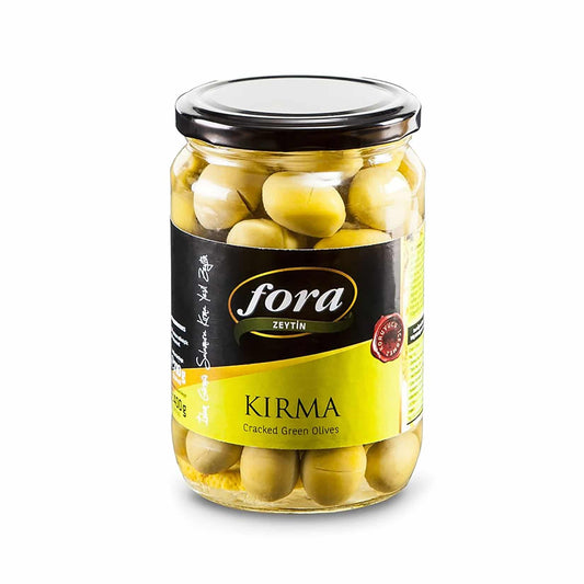 FORA Cracked Green Olives KIRMA YESIL ZEYTIN 710g