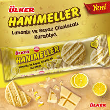 ULKER HANIMELLER Limon Tereyağlı Krema Kaplamalı Beyaz Çikolatalı Kurabiye 138g