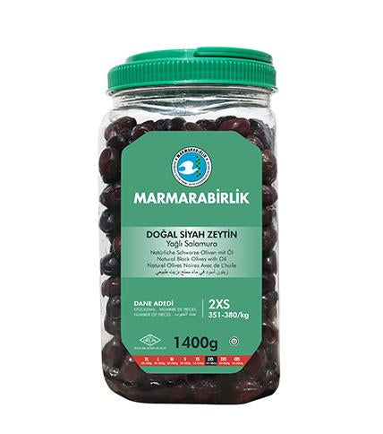 Marmarabirlik Elit  Black Olives (Siyah Zeytin) 2XS-1400g