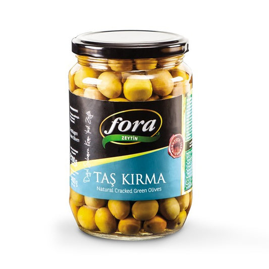 FORA Edremit Cracked Green Olives EDREMIT TAS KIRMA ZEYTIN 700g