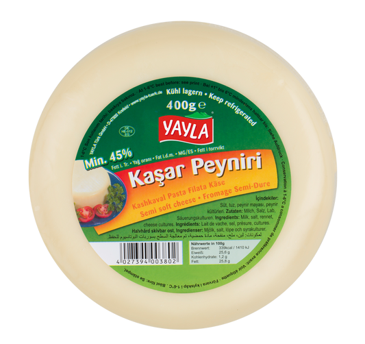 YAYLA Yarı Yumuşak Kaşar Peyniri KASAR PEYNİRİ 400gr