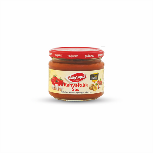 YAKAMOZ Mild Breakfast Sauce Jar KAHVALTILIK SOS ACISIZ ACUKA CAM 300ml