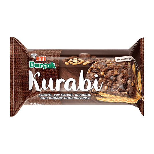 ETI BURCAK KURABI BISKUVI Whole Wheat Biscuit TAM BUGDAYLI KURABIYE 198g