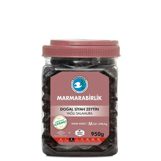 MARMARABİRLİK Süper M Siyah Zeytin SİYAH ZEYTİN PET 950gr