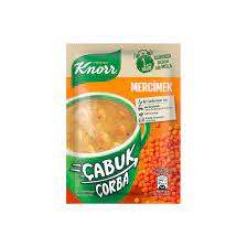 KNORR Crunchy Lentil Quick Soup KITIRLI CABUK MERCIMEK CORBASI  22g