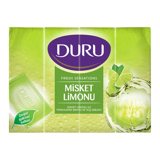 DURU Lime SHOWER GEL MISKET LIMONU DUS SABUNU 150g x 4