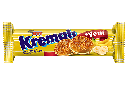 ETI MUZ KREMALI BISKUVI Banana Cream Biscuit 77g