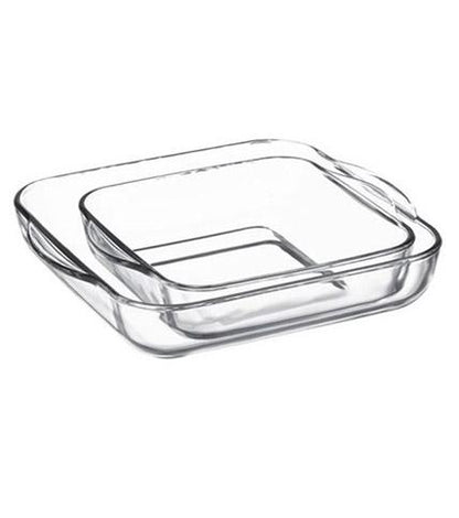 PASABAHCE Pyrex Square Set of 2 BORCAM KARE SET 2LI