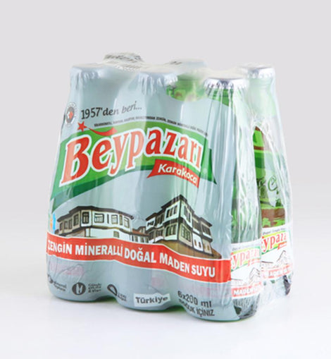 BEYPAZARI Mineral Water DOGAL MADEN SUYU 200ml x 6