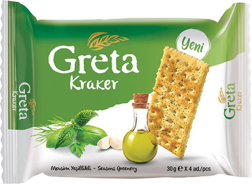 GRETA Cracker KRAKER 4'LU PAKET 30g x 4