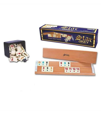 STAR AHSAP OKEY TAKIMI Rummikub Set Wooden
